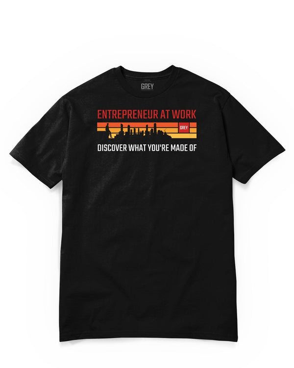 Entrepreneur At Work Tee (Ver.2)-T-Shirt-Black-XS-GREY Style