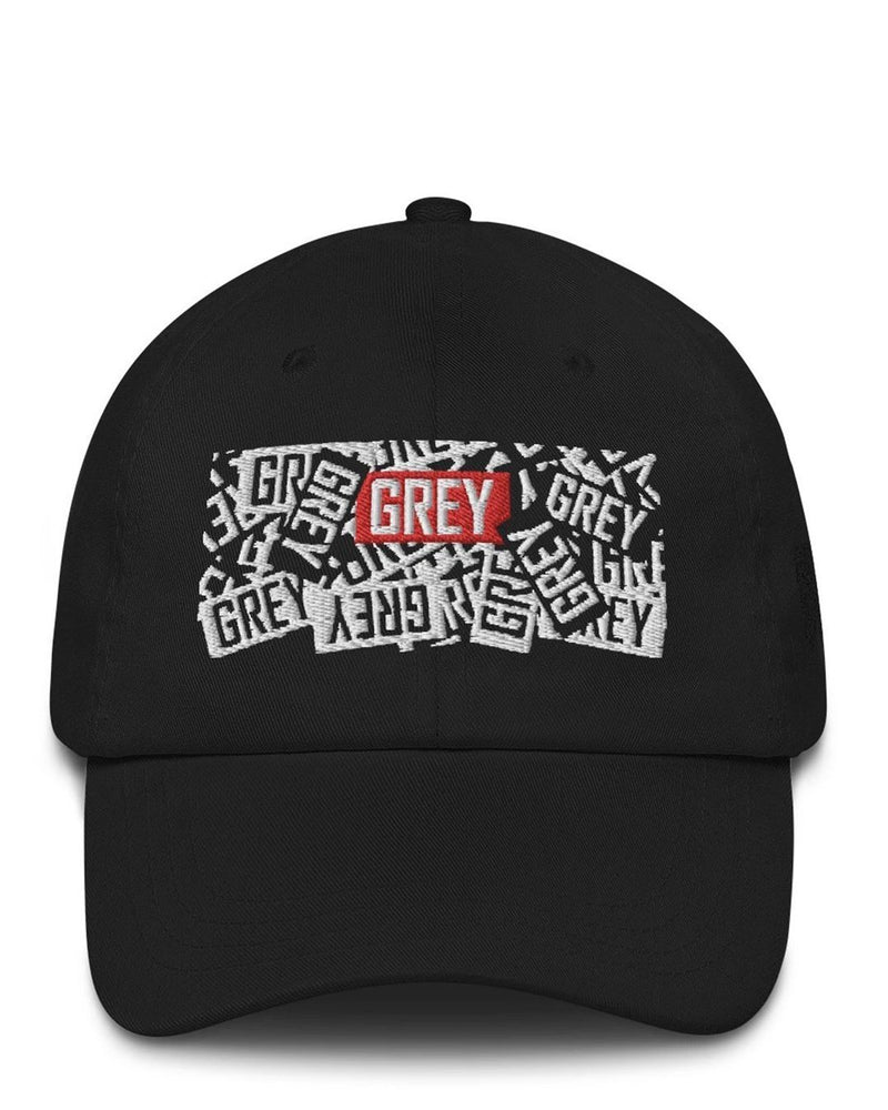 Messy Logo Hat-Hat-Black-GREY Style
