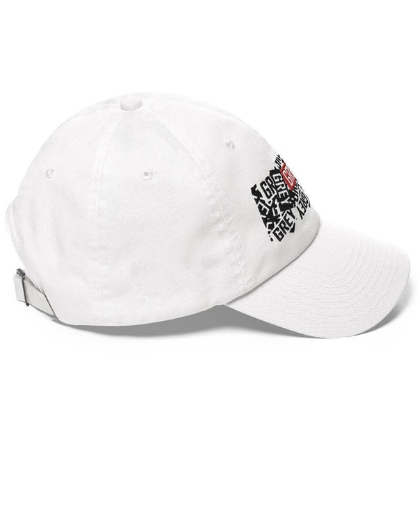 Messy Logo Hat-Hat-White-GREY Style