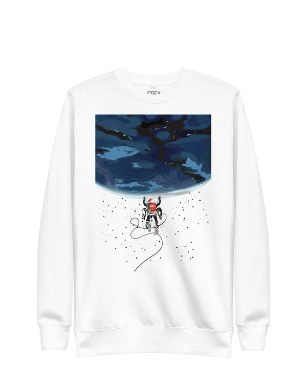 Astronaut Champion Sweatshirt-Sweatshirt-Black-S-GREY Style