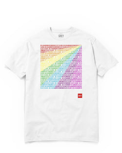 Be A Rainbow In Someone Else's Cloud Tee (Ver.1)-T-Shirt-White-XS-GREY Style