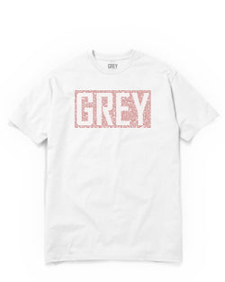 Box Quote Logo Tee-T-Shirt-White-XS-GREY Style