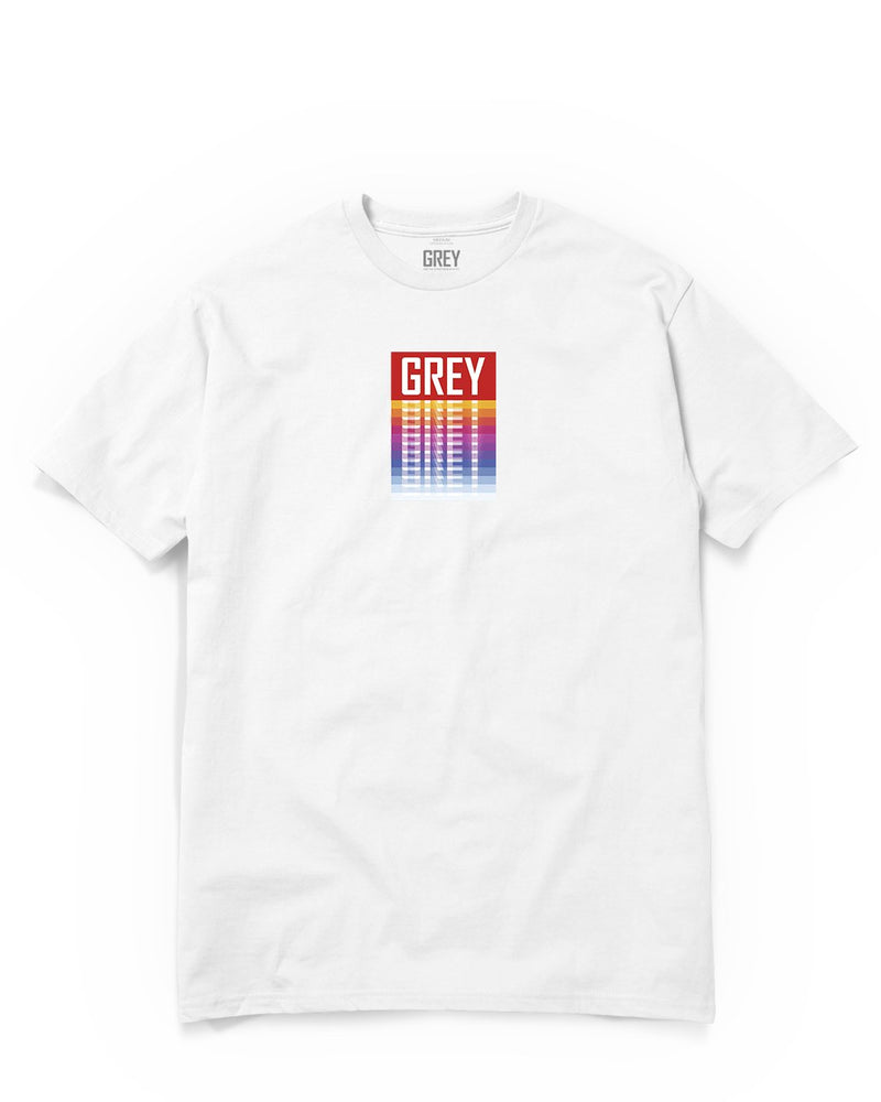 Colorful Box Logo Tee-T-Shirt-White-XS-GREY Style