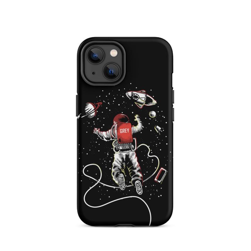 EXPLORING ASTRONAUT IPHONE CASE-Phone Cases-iPhone 14-GREY Style