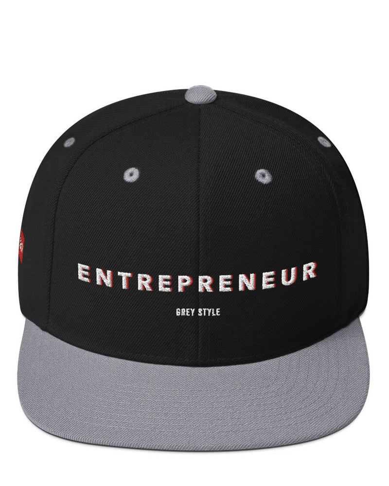 Entrepreneur Snapback Hat-Hat-Black-GREY Style