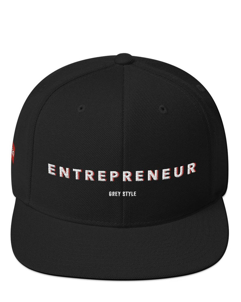 Entrepreneur Snapback Hat-Hat-Black-GREY Style