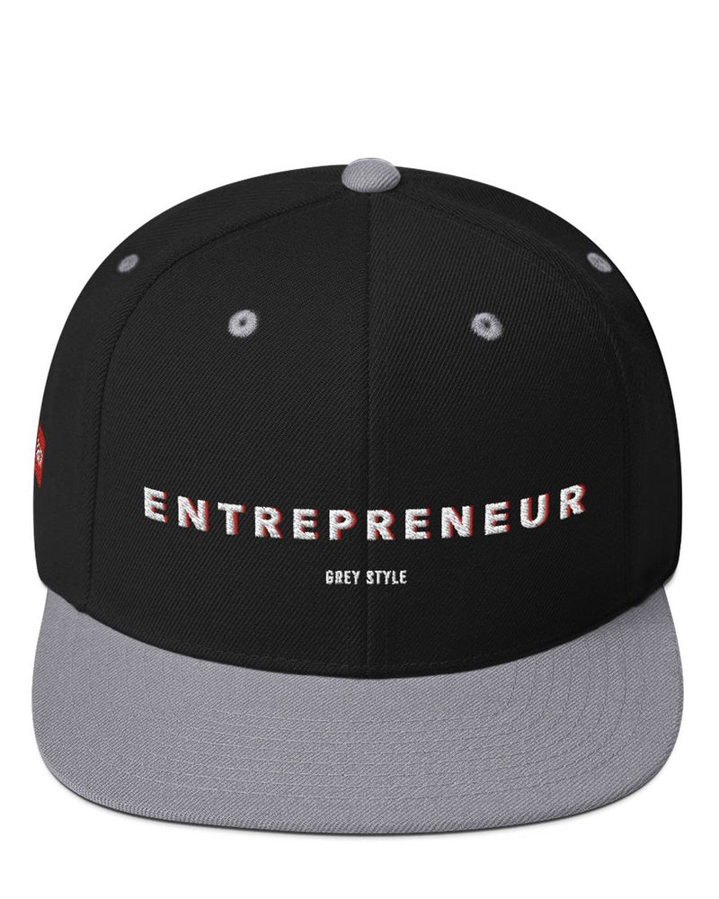 Entrepreneur Snapback Hat-Hat-Black/ Silver-GREY Style