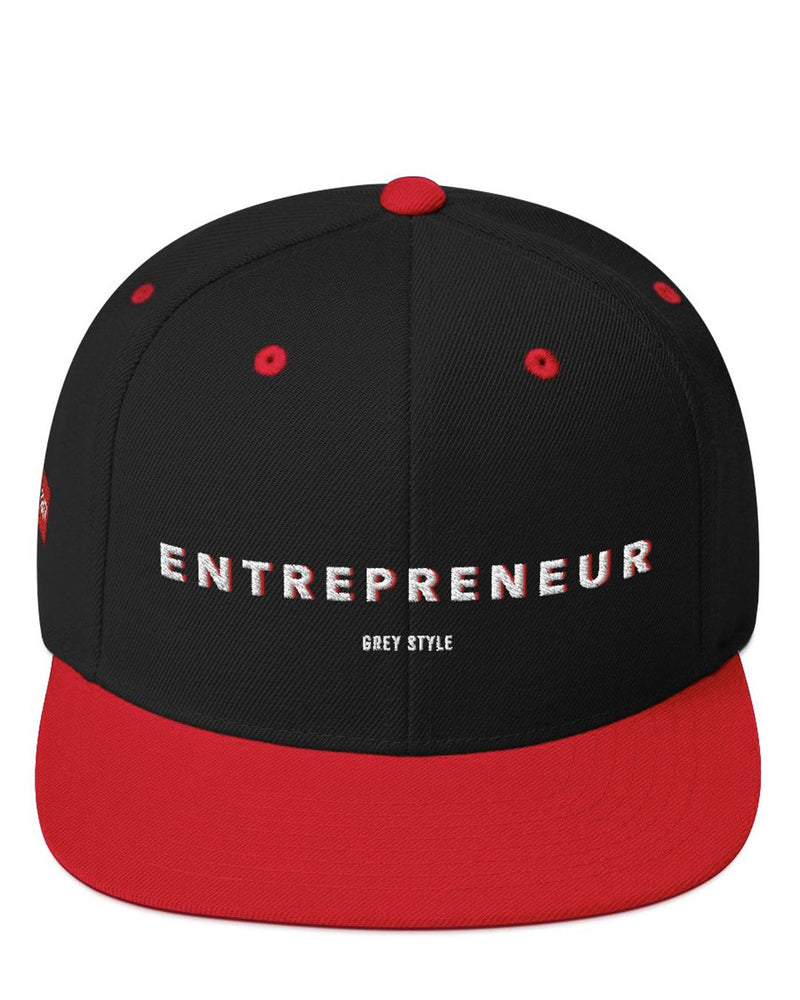 Entrepreneur Snapback Hat-Hat-Red-GREY Style