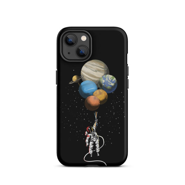 FLOATING ASTRONAUT IPHONE CASE-Phone Cases-iPhone 13-GREY Style