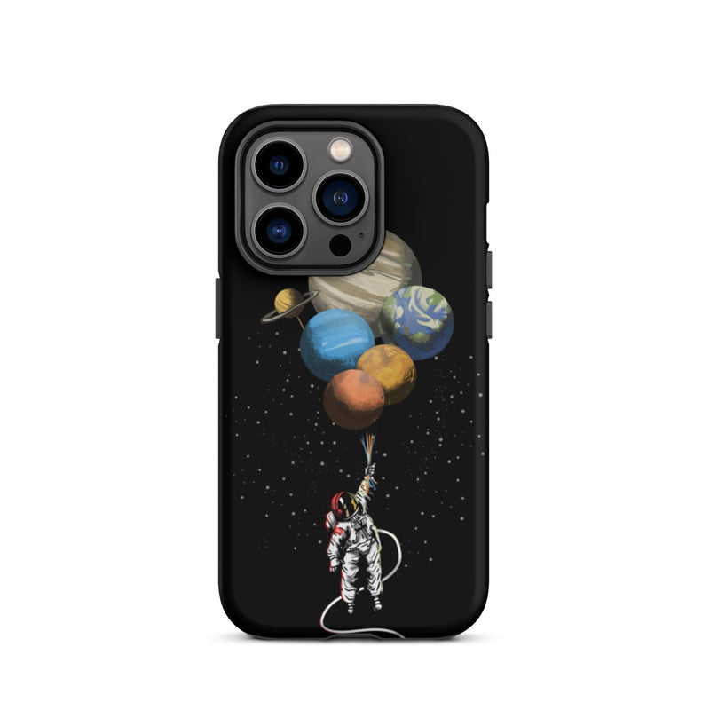 FLOATING ASTRONAUT IPHONE CASE-Phone Cases-iPhone 13-GREY Style