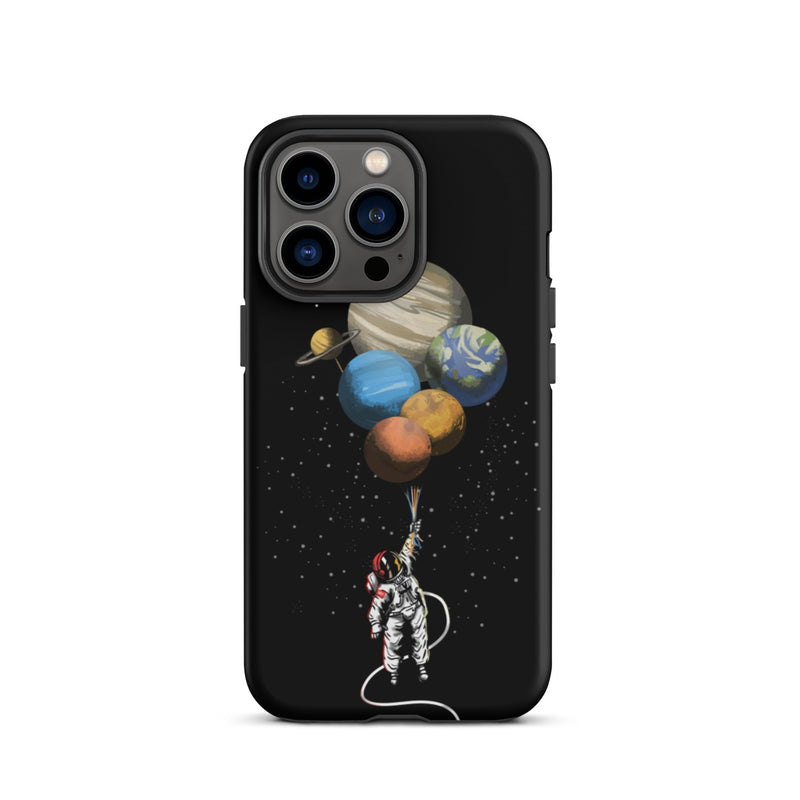 FLOATING ASTRONAUT IPHONE CASE-Phone Cases-iPhone 13 Pro-GREY Style