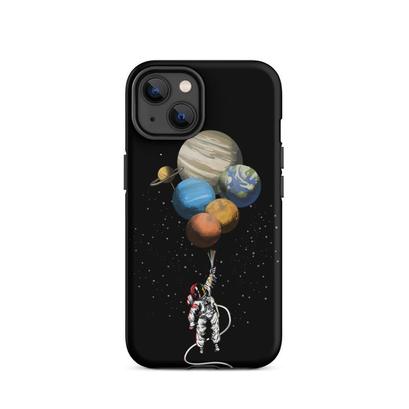 FLOATING ASTRONAUT IPHONE CASE-Phone Cases-iPhone 14-GREY Style
