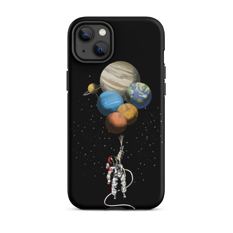 FLOATING ASTRONAUT IPHONE CASE-Phone Cases-iPhone 14 Plus-GREY Style