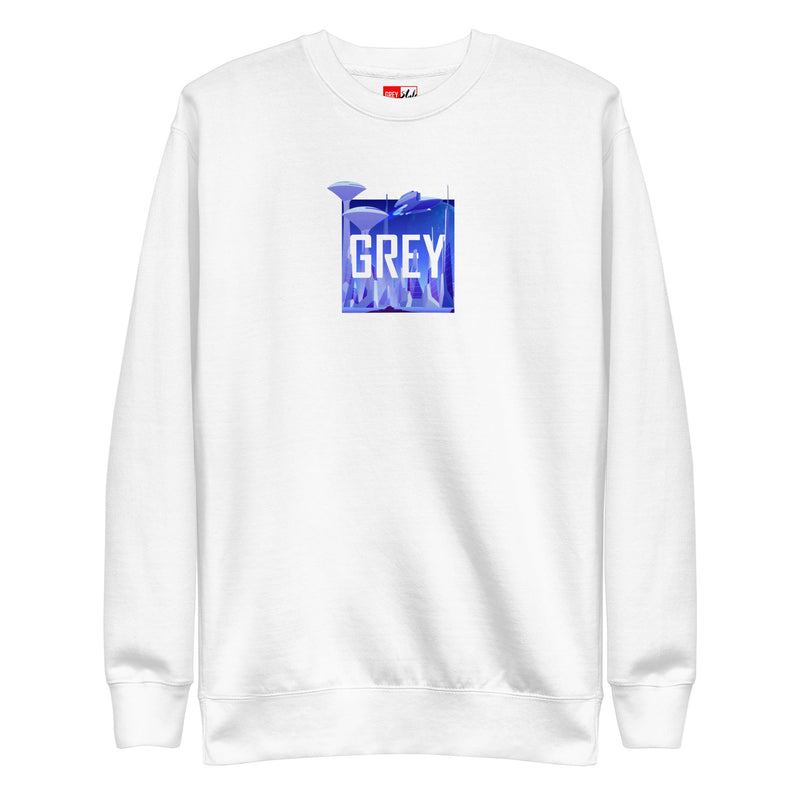 Future City Sweatshirt-Sweatshirt-White-S-GREY Style