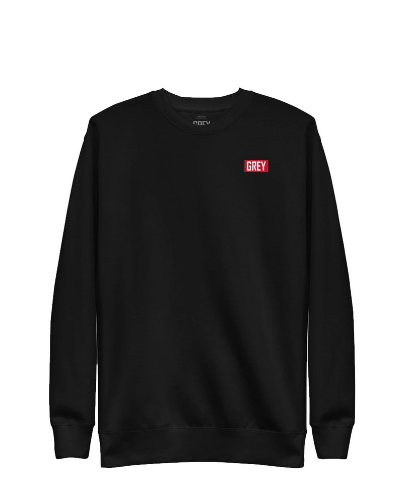 GREY Mini Box Logo Sweatshirt-Sweatshirt-Black-S-GREY Style