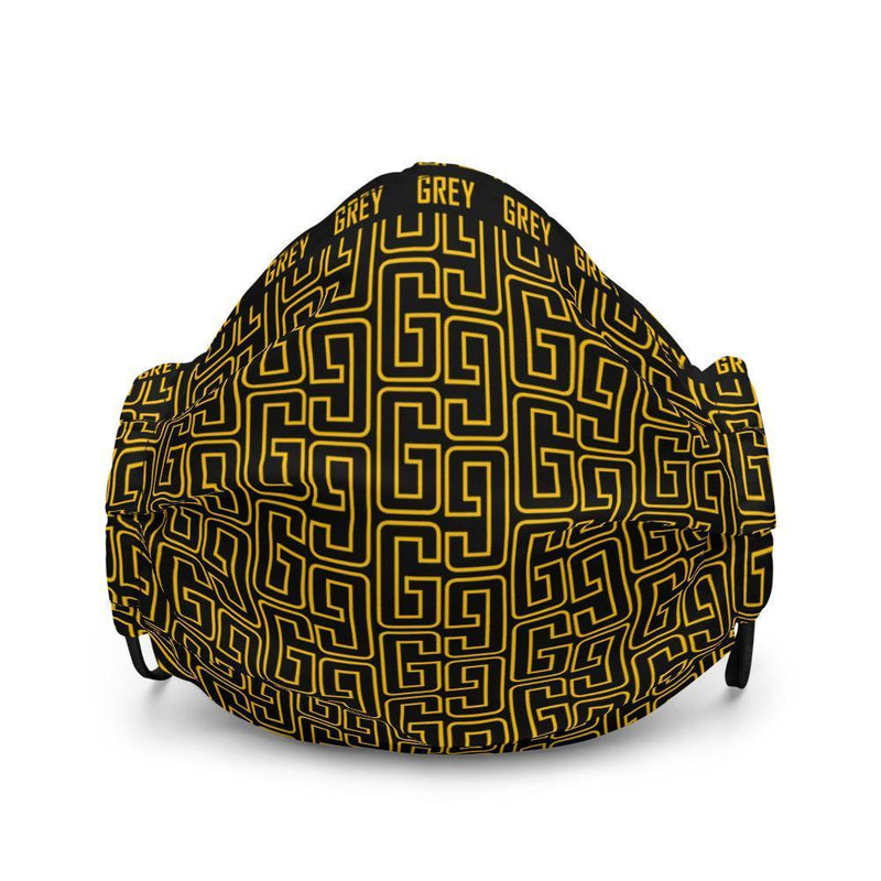 GREYGANG Pattern Face Mask-Black-GREY Style