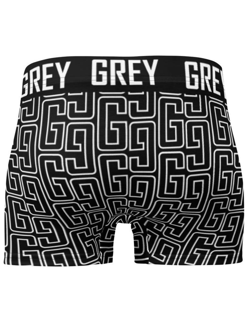 GREYGANG Signature Pattern Boxer Briefs-Underwear-XS-White-GREY Style