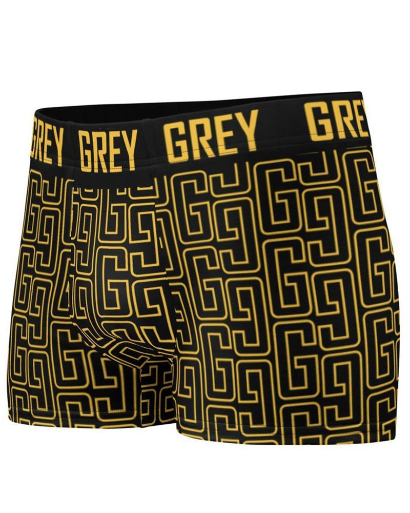 GREYGANG Signature Pattern Boxer Briefs-Underwear-XS-White-GREY Style