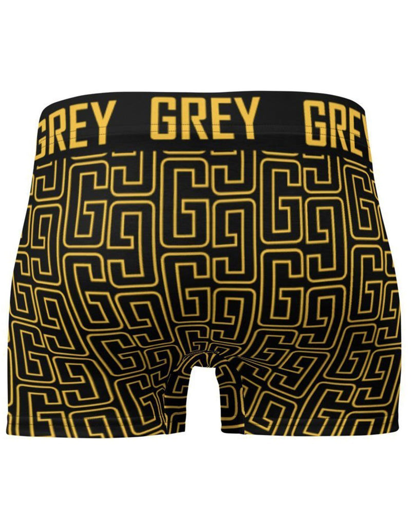 GREYGANG Signature Pattern Boxer Briefs-Underwear-XS-White-GREY Style