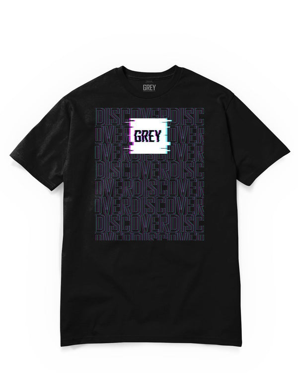 Glitch Box Logo Tee-T-Shirt-Black-XS-GREY Style