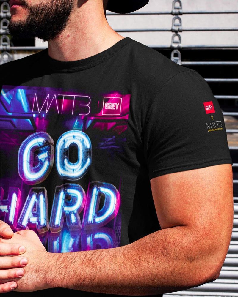 Go Hard Tee In collab. with Matt B-T-Shirt-XS-GREY Style