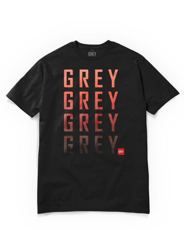 Gradient Graphic Logo Tee-T-Shirt-Black-XS-GREY Style