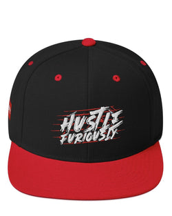 Hustle Furiously Snapback Hat-Hat-GREY Style