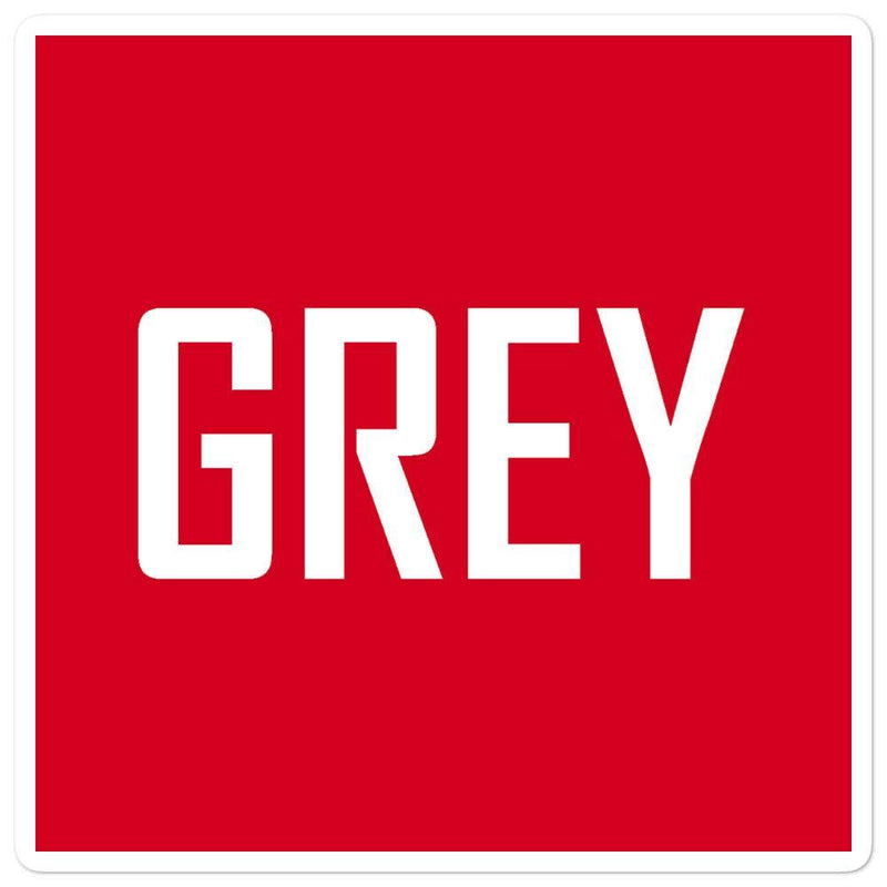 Iconic Square Logo Stickers-Stickers-3x3-GREY Style