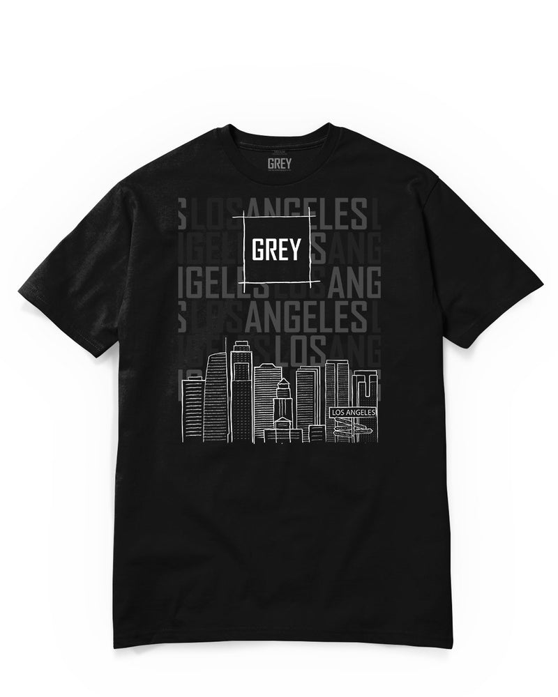 Los Angeles Founder's Tee-T-Shirt-Black-XS-GREY Style