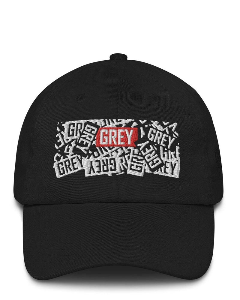Messy Logo Hat-Hat-White-GREY Style