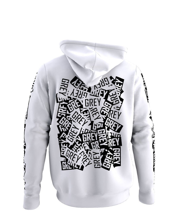 Messy Logo Hoodie (Ver.2 )-Sweatshirt-XS-Black-GREY Style