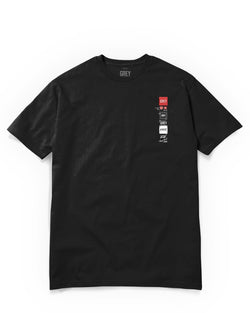 Mini Box Logo Evolution Tee-T-Shirt-Black-XS-GREY Style