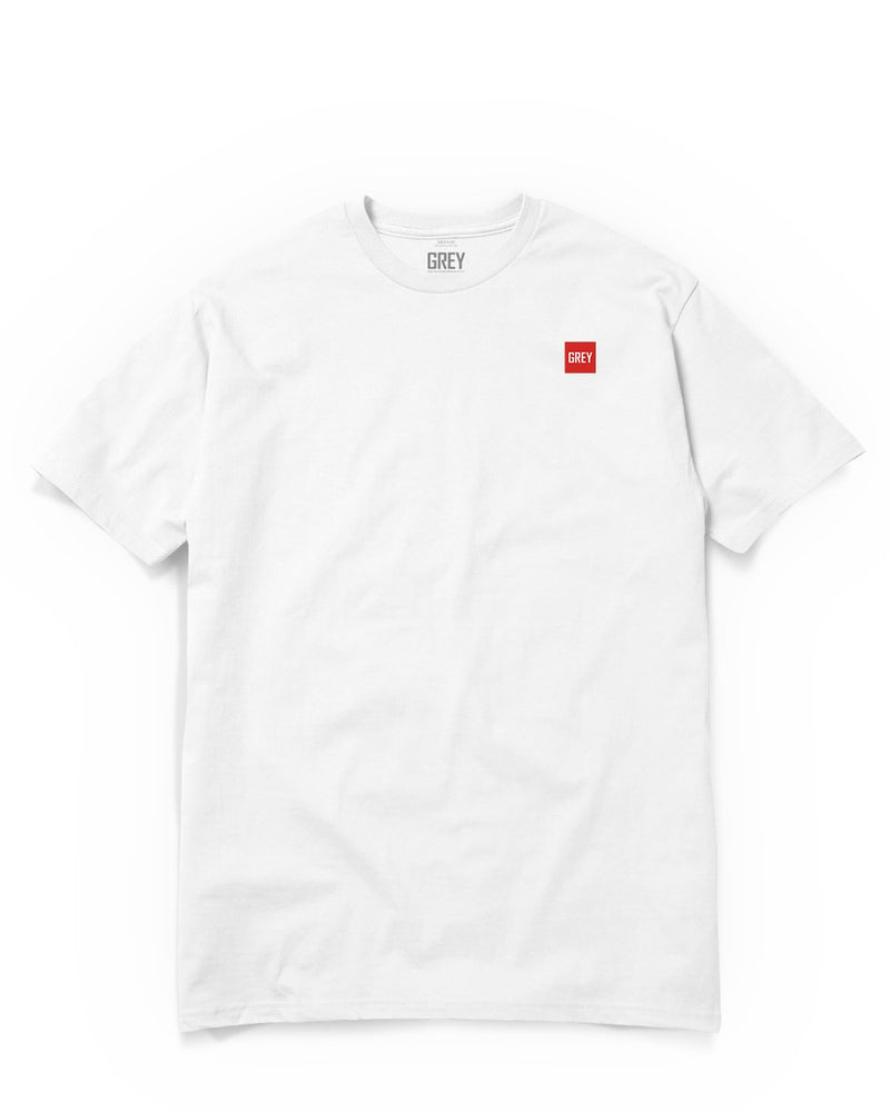 Mini Box Logo Tee-T-Shirt-White-XS-GREY Style