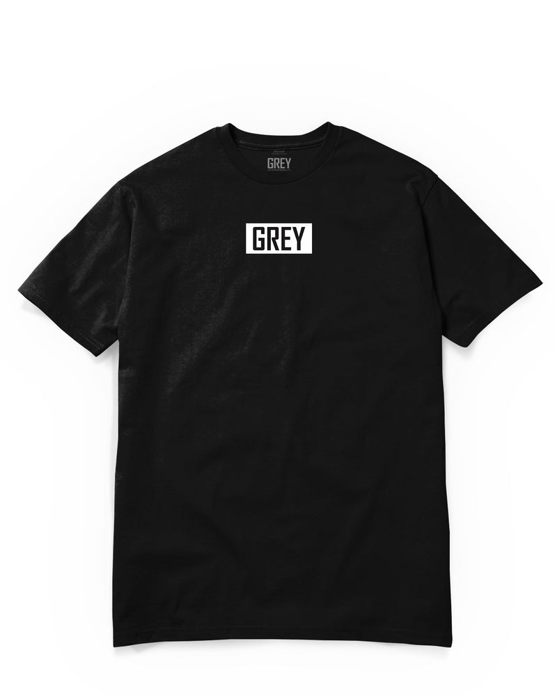 Monochrome Box Logo Tee-T-Shirt-Black-XS-GREY Style