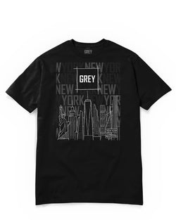 New York City Founder's Tee-T-Shirt-Black-XS-GREY Style