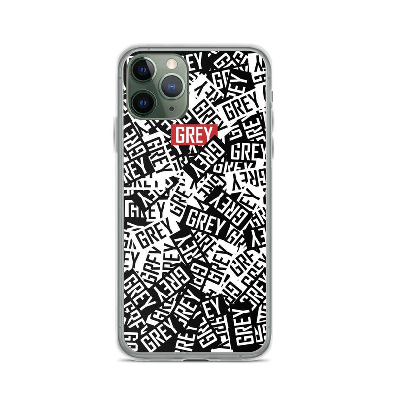 Official Messy Logo iPhone Case-Phone Cases-iPhone 11-GREY Style