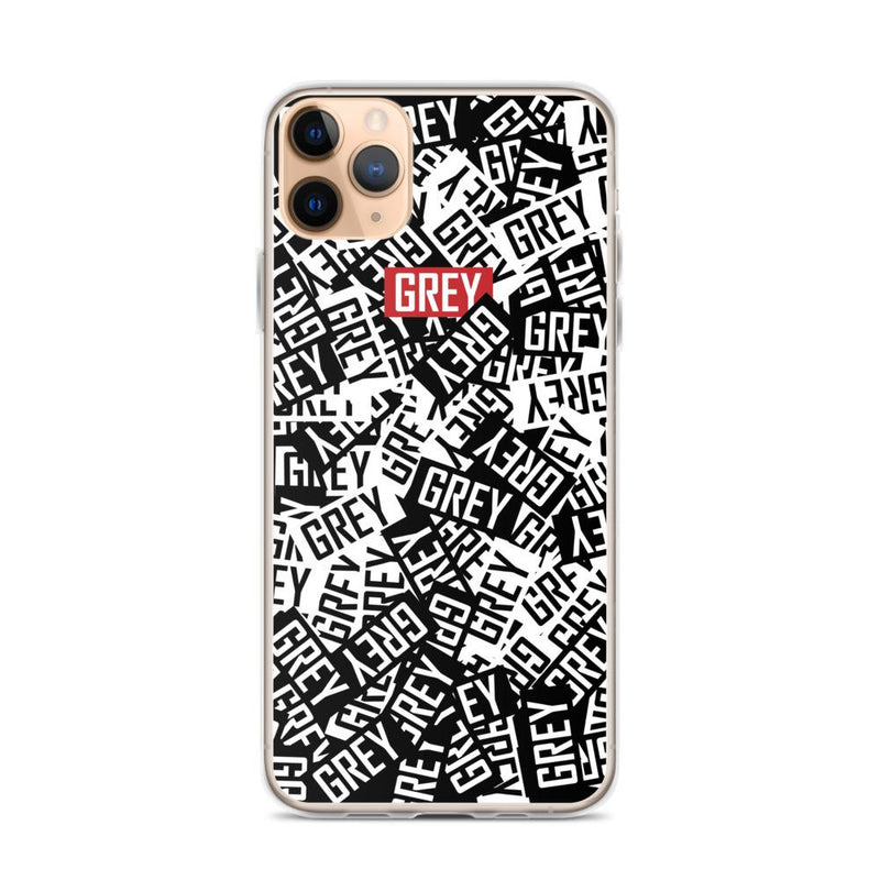 Official Messy Logo iPhone Case-Phone Cases-iPhone 11-GREY Style