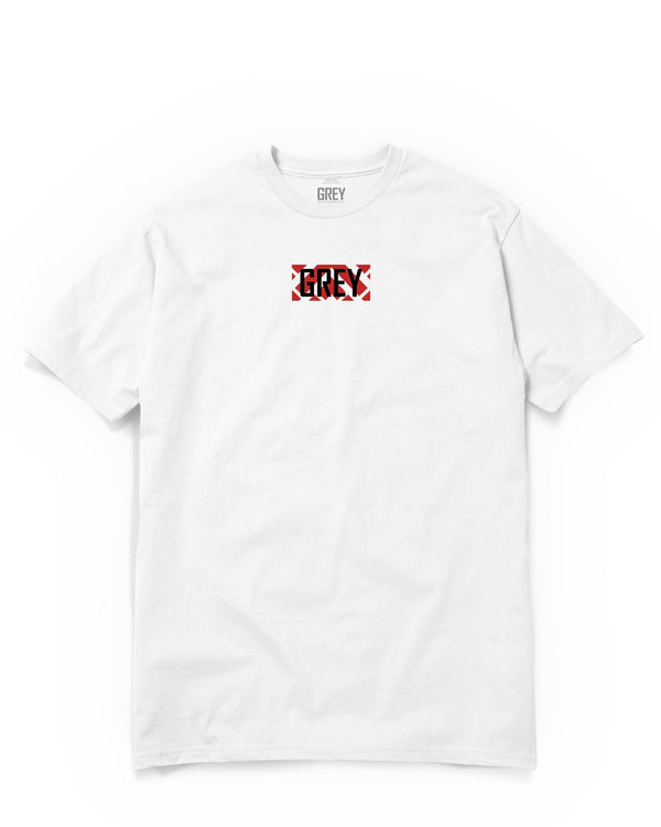 Pattern Box Logo Tee-T-Shirt-White-XS-GREY Style