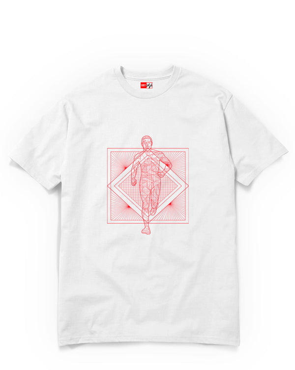 Running Man tee-T-Shirt-Black-S-GREY Style