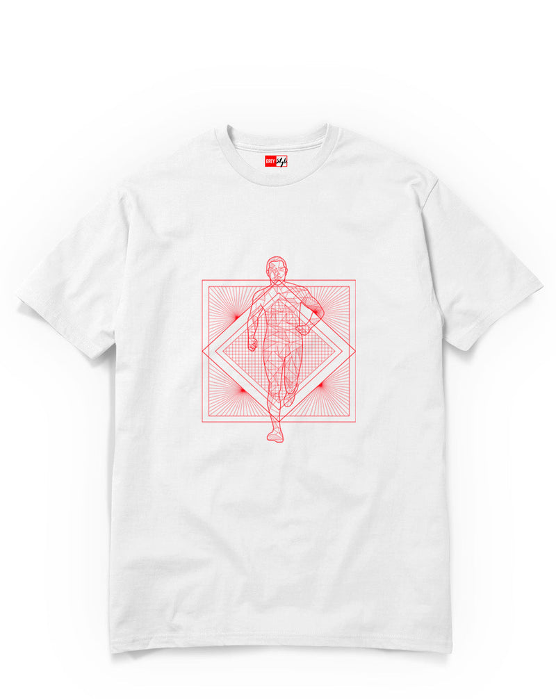 Running Man tee-T-Shirt-Black-S-GREY Style