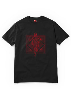 Running Man tee-T-Shirt-Black-S-GREY Style