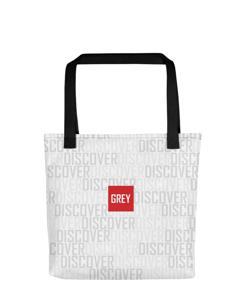Signature Red Box Logo Tote Bag (Ver. 3)-Tote Bag-Black-GREY Style