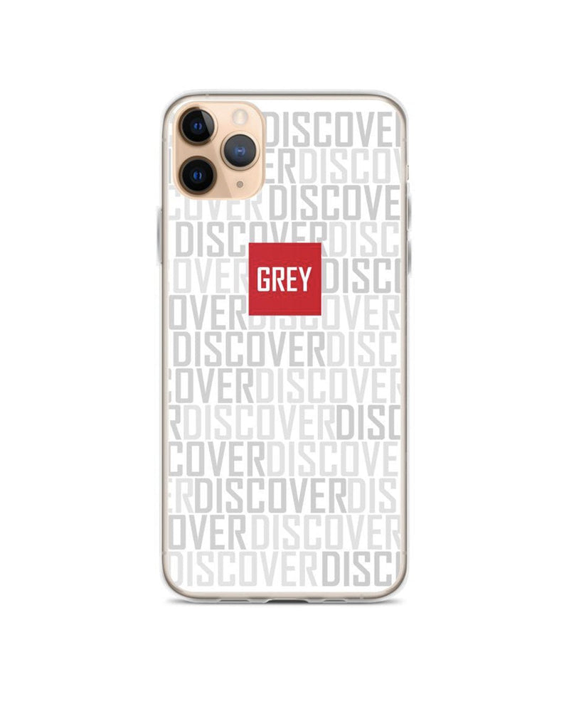 Signature Red Box Logo (Ver. 3) iPhone Case-Phone Cases-Black-iPhone 11-GREY Style