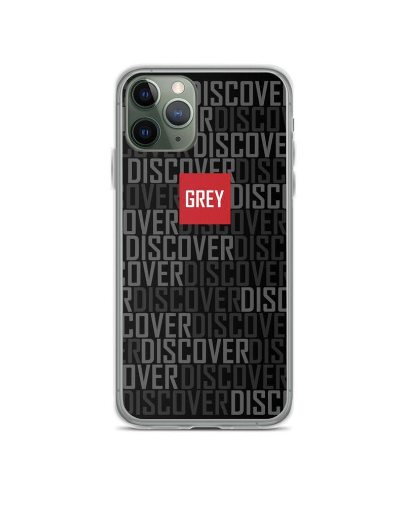 Signature Red Box Logo (Ver. 3) iPhone Case-Phone Cases-Black-iPhone 11 Pro-GREY Style