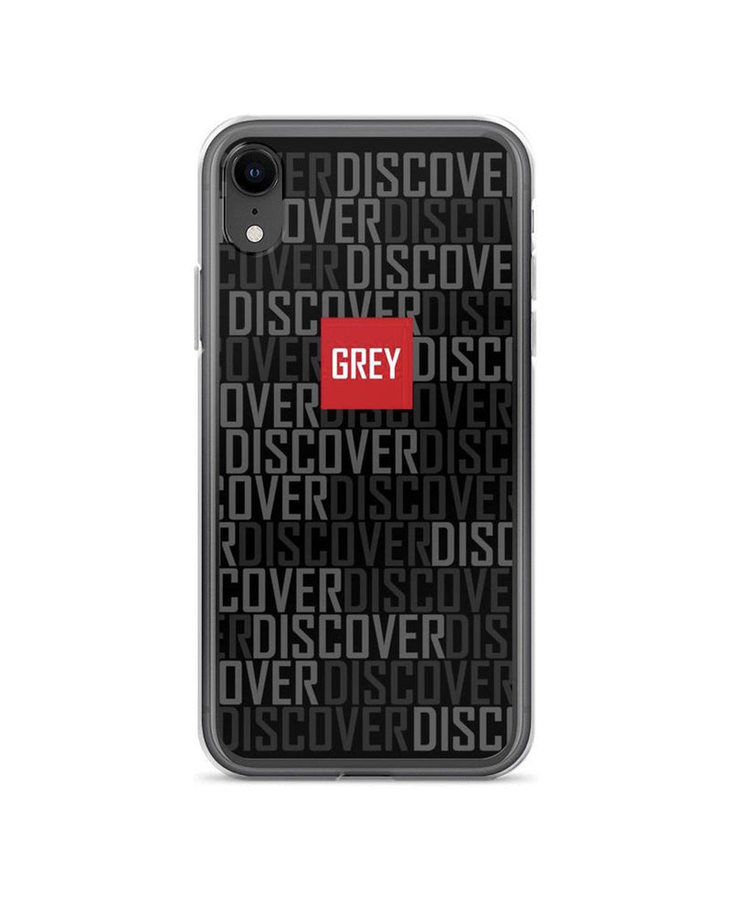Signature Red Box Logo (Ver. 3) iPhone Case-Phone Cases-Black-iPhone XR-GREY Style