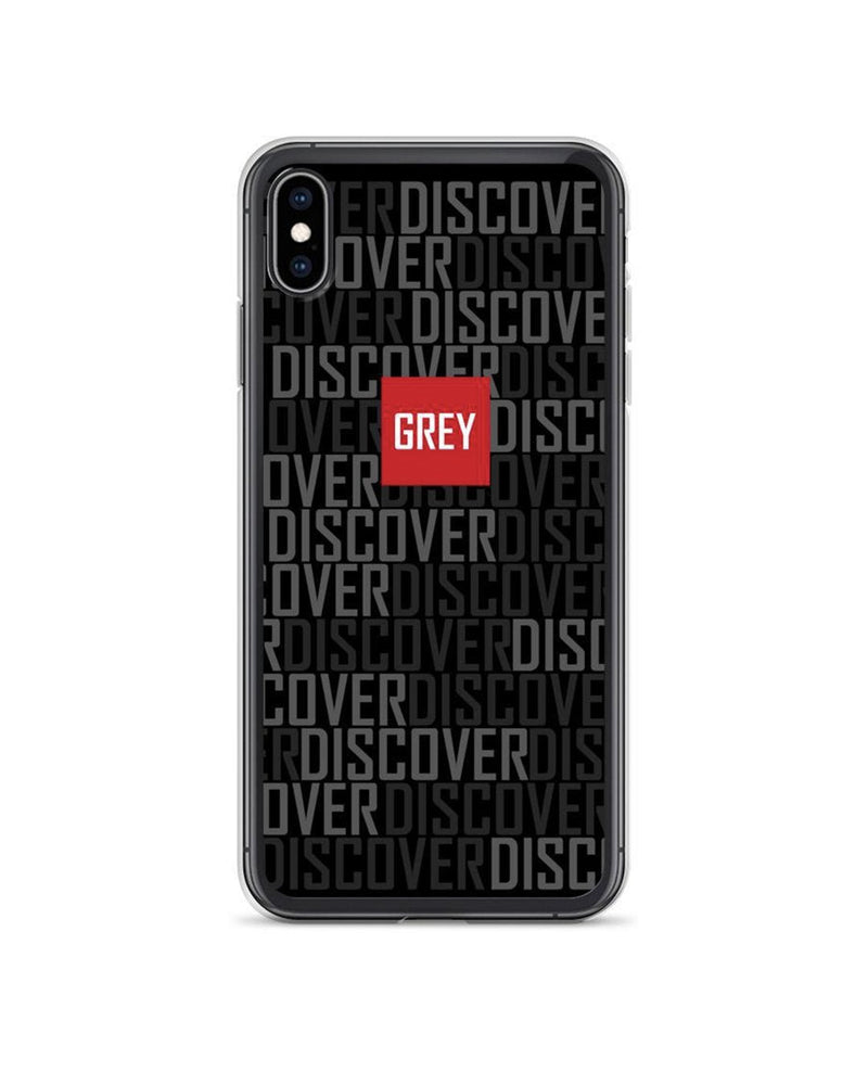 Signature Red Box Logo (Ver. 3) iPhone Case-Phone Cases-Black-iPhone XS Max-GREY Style