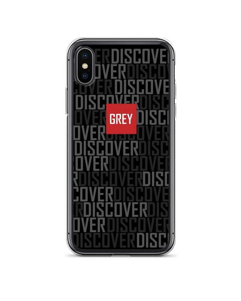 Signature Red Box Logo (Ver. 3) iPhone Case-Phone Cases-Black-iPhone X/XS-GREY Style