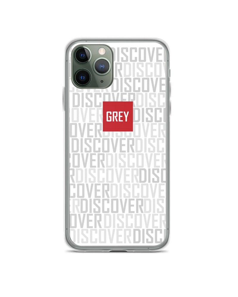 Signature Red Box Logo (Ver. 3) iPhone Case-Phone Cases-White-iPhone 11 Pro-GREY Style