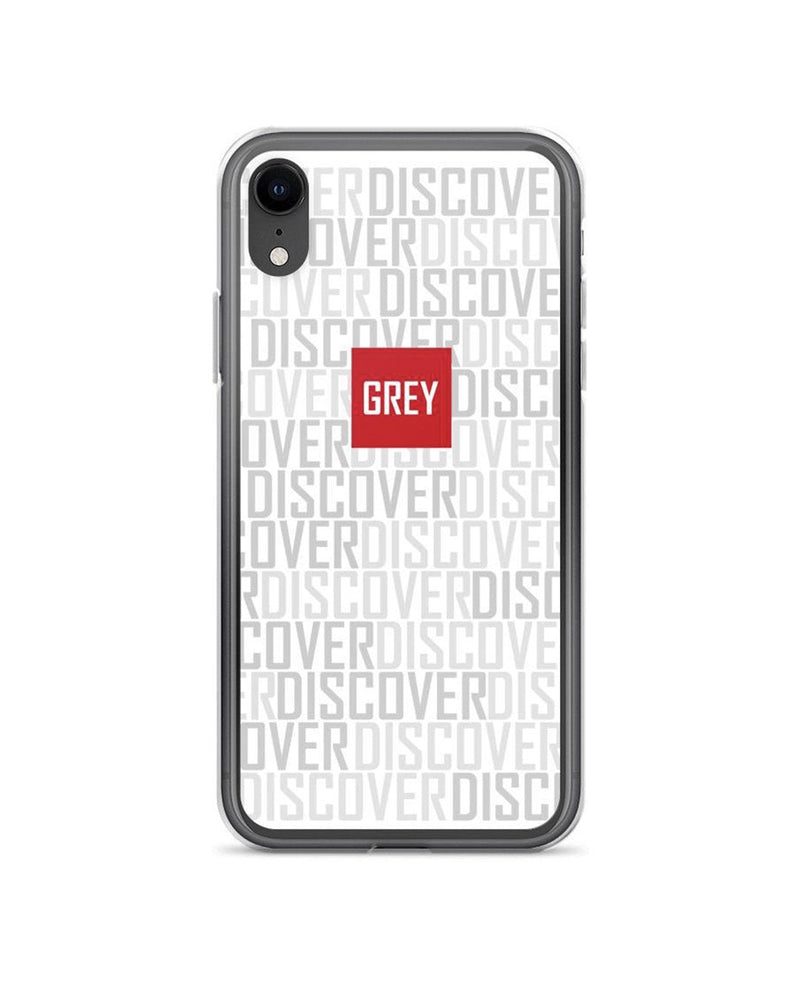 Signature Red Box Logo (Ver. 3) iPhone Case-Phone Cases-White-iPhone XR-GREY Style