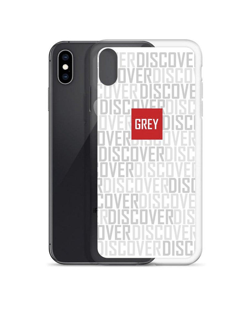 Signature Red Box Logo (Ver. 3) iPhone Case-Phone Cases-White-iPhone XS Max-GREY Style